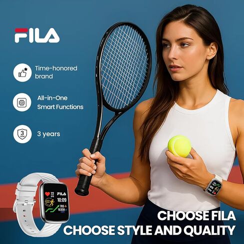 Fila Smart Watch for Men Women, 1.52'' GPS Smartwatch (Answer/Make Call) with 100+ Sport Modes, Fitness Watch with Heart Rate/Sleep Monitoring, Activity Tracker for Android iOS in Kuwait