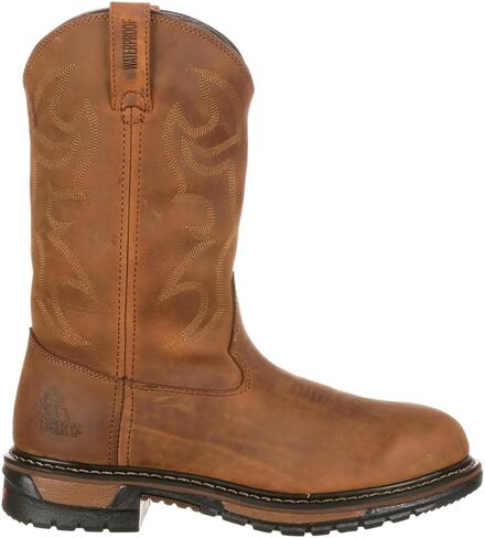 Rocky Mens Original Ride Branson 11 inch مقاوم للماء عمل/واجب - بني - حجم 10 d_m in Saudi Arabia