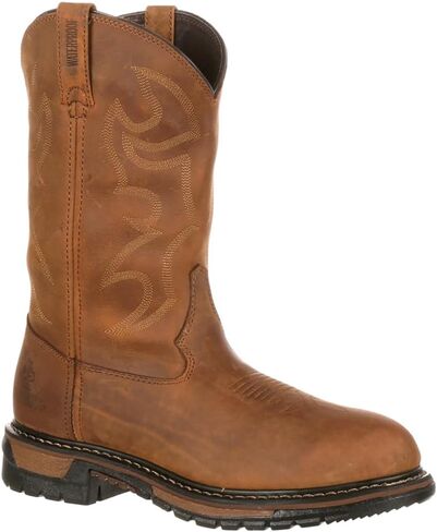 Rocky Mens Original Ride Branson 11 inch مقاوم للماء عمل/واجب - بني - حجم 10 d_m in Saudi Arabia