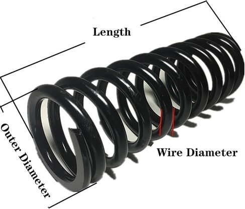 Mdingbao-Extension Springs 6x40x (40-150) mm ضغط كبير قطر سلك الزنبرك 6 مم طول 40 مم (40-150) ملم ، 1 قطعة ، قدرة تمتد جيدة (6x40 × 60 مم) in Saudi Arabia