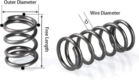 Mdingbao-Extension Springs Compressed Springs, 2mm Wire Diameter X 19mm Outer Diameter X (15-100) mm Length, Spring Steel Compressed, 10 Pcs, Good Stretching Ability(2x19x25mm) in Saudi Arabia