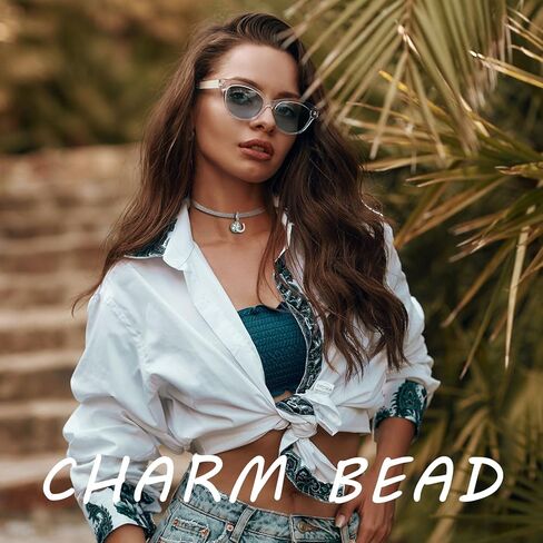 925 Sterling Silver Charms Beads for Bracelets & Necklaces, Green Four Leaf Clover Luck Moon Crescent Charm Birthday Gifts Pendant Jewelry for Women Men Teens in Saudi Arabia