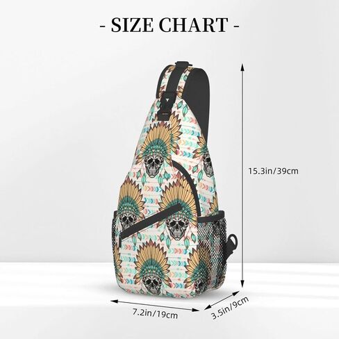 VOOHDDY Retro Tribal Aztec Sling Bag For Women Men Travel Hiking Backpack Crossbody Shoulder Chest Bags Casual Daypack Sport in Saudi Arabia
