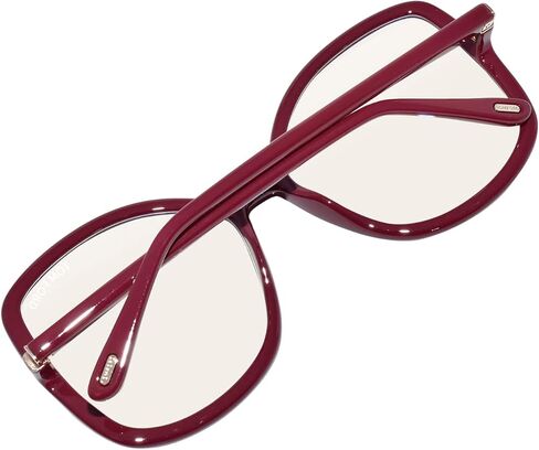 Eyeglasses Tom Ford FT 5845 -B 074 Shiny Bordeaux,"t" Logo/Blue Block Lenses in Saudi Arabia