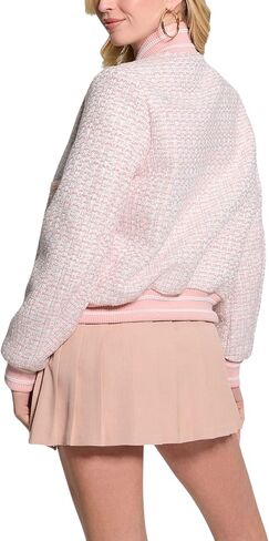 GUESS Women's Eco New Gloria Tweed Bomber in Saudi Arabia
