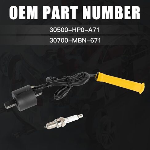 30500-HP0-A71 Ignition Coil and Spark Plug Compatible with 2005-2011 Honda Foreman 500 TRX 500 FE FM FPE FPM 30700-MBN-671 in Saudi Arabia