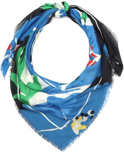 kate spade new york Women's Springtime Bloom Modal Square Scarf, Stylish & Lightweight Fashion Accessory in Kuwait