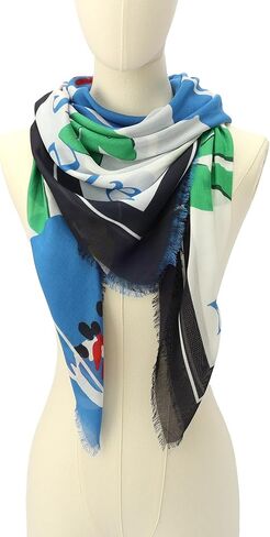 kate spade new york Women's Springtime Bloom Modal Square Scarf, Stylish & Lightweight Fashion Accessory in Kuwait
