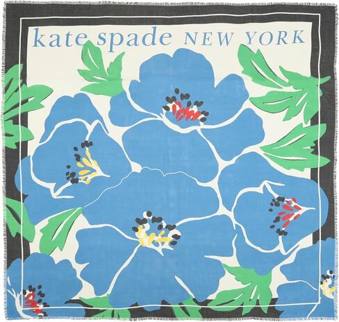 kate spade new york Women's Springtime Bloom Modal Square Scarf, Stylish & Lightweight Fashion Accessory in Kuwait