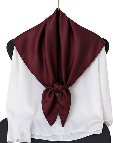 Satin Head Scarf for Women – 2 Pack 35 Inches Square Scarf, Sleeping Hair Wrap Bandana in Kuwait