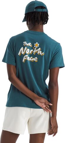 شمال الوجه North Women's Evolution Floral Cloud أقصى الأكمام | تي شيرت القطن المنتظم مع رسم شعار in Saudi Arabia