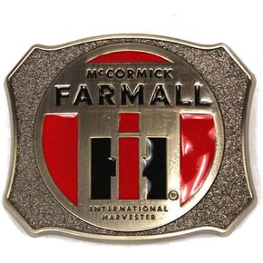 IH McCormick Farmall Brushed Pewter Metal Belt Buckle ZJD624 in Saudi Arabia