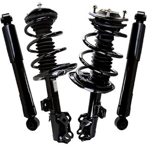 Autoshack Front Complete STRUT و COIL SPRING مع امتصاصات الصدمات الخلفية المحددة لعام 2006-2012 TOYOTA RAV4 2.4L 2.5L 4WD FWD | طقم استبدال نظام تعليق السيارة الكامل STOPKG1198 in Saudi Arabia