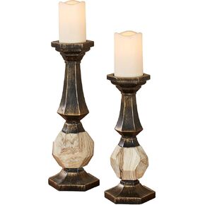 مجموعة شموع Zane مجموعة أسود/ذهبية من اثنين in Kuwait