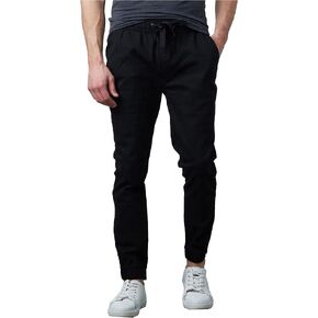 Galaxy by Harvic Men's Basic Stretch Twill Joggers Chinos المشي لمسافات طويلة in Kuwait