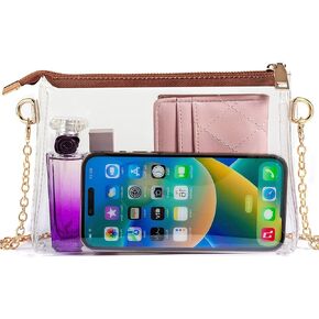 محفظة واضحة للسيدات معتمدة ، حقيبة صغيرة من ملعب Crossbody Bag Clats in Kuwait