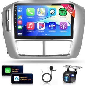 8Core 2+64G Car Stereo for Honda Pilot 2006 2007 2008 Wireless Carplay Android Auto,9 inch 1280 * 720P IPS Touch Screen Radio, Android/GPS/WiFi/32band DSP Audio/Bluetooth/SWC/Backup Camera in Kuwait