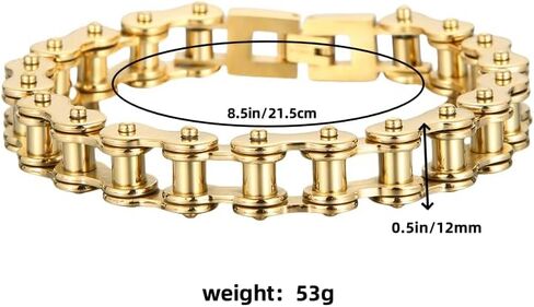 18k gold men's chain bracelet, fashionable and simple bracelet, tough guy style, holiday gift in Saudi Arabia