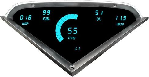Intellitronix Led Digital Dash Replacement Panel Compatible with 1955-1959 Chevrolet Truck DP6000T (Teal) in Saudi Arabia