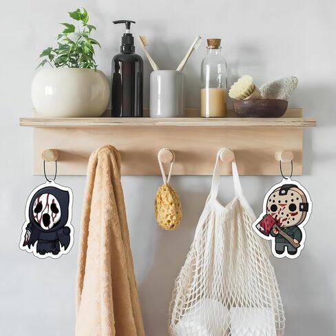 Air Air Corder- Halloween Horror Car Interior Interior Accessor Hanging Halloween Decoration ، Fresh Room ، for Men Women ، Pack of 5 in Saudi Arabia