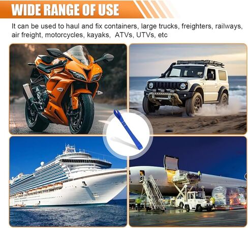 8PCS Soft Loop Tie Down Straps, Heavy Duty Auxiliary Strap with 4800Lbs Breaking Strength & 1800Lbs Load Capacity, Tie Down Loops for Securing Car Motorcycles ATV UTV Equipment (Orange) in Saudi Arabia