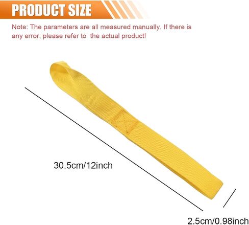 8pcs حلقة Soft Loop أشرطة ، حزام مساعد شاق مع قوة كسر 4800 رطل وسعة تحميل 1800 رطل ، اربط حلقات لتأمين معدات السيارات ATV ATV (Orange) in Saudi Arabia