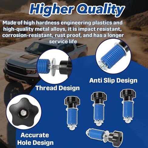 4 عبوات ATV مرساة متوافقة مع Polaris Ranger ， Lock & Ride Knob Tie أسفل مجموعة مرساة - حمولة توصيل ملائمة لـ Ranger 500/570 و XP 900/1000 و Crew و EV/Diesel - مثالي لربطة عنق القفل والركوب لأسفل لأسفل in Saudi Arabia