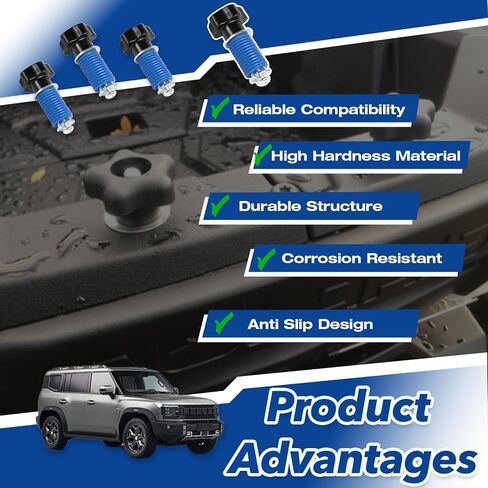 4 عبوات ATV مرساة متوافقة مع Polaris Ranger ， Lock & Ride Knob Tie أسفل مجموعة مرساة - حمولة توصيل ملائمة لـ Ranger 500/570 و XP 900/1000 و Crew و EV/Diesel - مثالي لربطة عنق القفل والركوب لأسفل لأسفل in Saudi Arabia