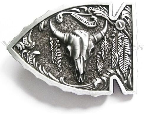 SXS Arrowhead Bull Pull Native American Western Metal Fashion Belt 3.5 "× 3" in Saudi Arabia