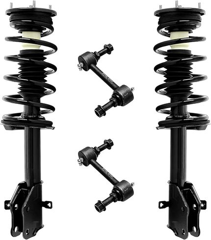 Detroit Axle-Struts Struts الأمامية أشرطة من 11-14 Ford Edge 11-15 Lincoln MKX 2 Front Ready Struts w/Coil Springs 2 Sway Bars 2011 2012 2013 2014 replication kit kit in Saudi Arabia