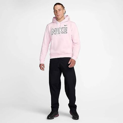 Nike Men's NSW Club Po BB Hoodie - Pink Foam (XX-Large) in Saudi Arabia