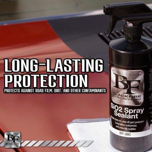 Blackfire SiO2 Spray Sealant BF-380 - Quick Spray-On, Wipe-Off Protection, Repels Water & Contaminants, Easy Paint Sealant, 32 Oz. in Kuwait