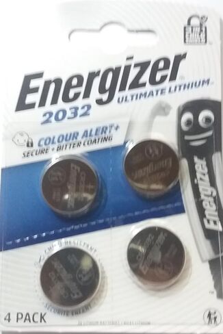 Energizer 11727-2032 3 volt Coin Lithium Battery (4 pack) (2032BP-4) in Saudi Arabia