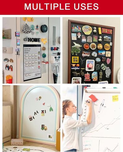 Magnet Dots Round Magnetic with Adhesive Backing, Peel and Stick Magnets Sheets for Home, School, Office, Crafts, DIY, Art Projects, 150 PCS (0.8’’ x 0.8’’ x 0.08’’) in Saudi Arabia