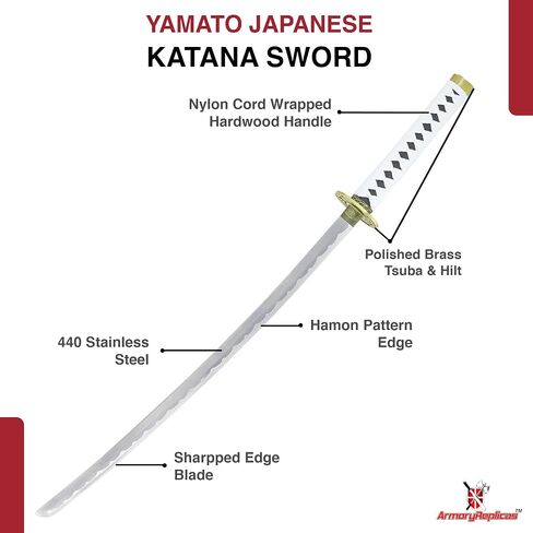 Armory Replicas ™ - Ultimate Devil May Cry Sword Collection: Vergil's Yamato ، Dante's Rebellion Claymore & Nero's Red Queen Swords - Japanese Katana Mastery & Heirloom Quality in Kuwait
