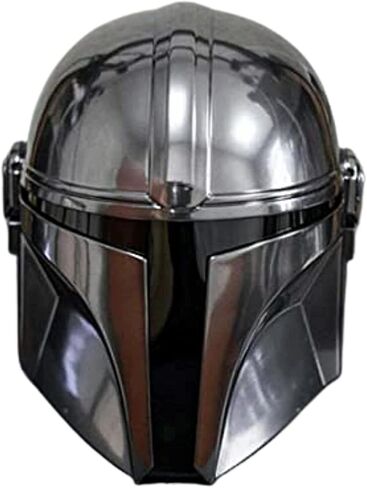 خوذة Mandalorian Steel SCA Helm Medieval Helm for Halloween Assume مسرح الأدوار درع الخوذة Great Great by Global Craft. in Kuwait