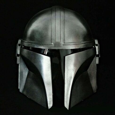 خوذة Mandalorian Steel SCA Helm Medieval Helm for Halloween Assume مسرح الأدوار درع الخوذة Great Great by Global Craft. in Kuwait