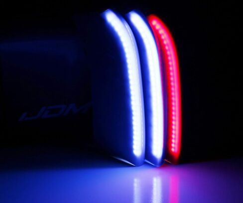 Ijdmtoy LED إضاءة مميزة 3 ألوان LED مصببة أمامية إدراج توافقات متوافقة مع 2014-18 BMW X5 و 2015-16 X6 7-Beam Center Center Grill in Kuwait