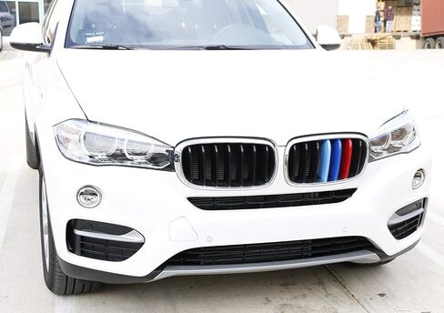 Ijdmtoy LED إضاءة مميزة 3 ألوان LED مصببة أمامية إدراج توافقات متوافقة مع 2014-18 BMW X5 و 2015-16 X6 7-Beam Center Center Grill in Kuwait