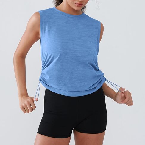 Women's Workout Tank Tops 2025 Summer Yoga Shirts Athletic Top Gym/Running Cropped Tank Tops in Kuwait