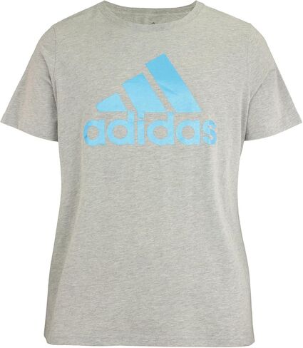 adidas Women's Plus Sizes Amplifier Short Sleeve Badge of Sport Tee in Saudi Arabia
