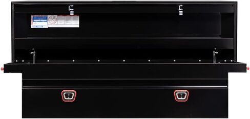 Weather Guard Saddle Truck Tool Box Steel Full Low Profile Gloss Black in Saudi Arabia