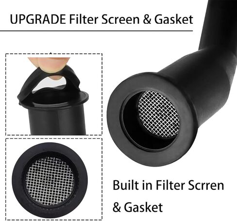 Gas Can Spout Replacement Universal Kit Flexible Fuel Tank Pour Nozzle with Gaskets Vent Cap Base Cap Drill Bit for Most of Old Style Gas Can Water Jug 1 2 5 Gallon White in Kuwait