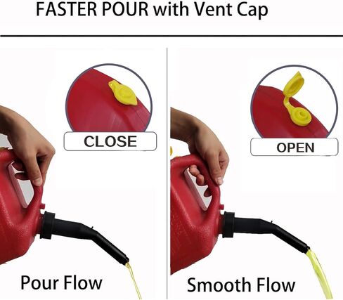Gas Can Spout Replacement Universal Kit Flexible Fuel Tank Pour Nozzle with Gaskets Vent Cap Base Cap Drill Bit for Most of Old Style Gas Can Water Jug 1 2 5 Gallon White in Kuwait