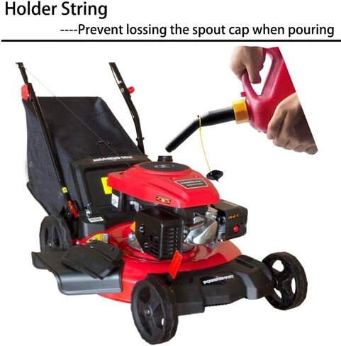 Gas Can Spout Replacement Universal Kit Flexible Fuel Tank Pour Nozzle with Gaskets Vent Cap Base Cap Drill Bit for Most of Old Style Gas Can Water Jug 1 2 5 Gallon White in Kuwait