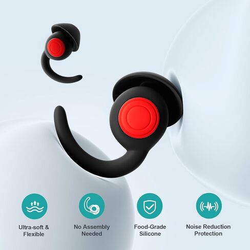 سدادات أذن للنوم، سدادات أذن من السيليكون لتقليل الضوضاء والنوم والعمل والدراسة والتركيز (أخضر) in Kuwait