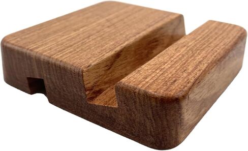 Beech Wood Phone Stand, Double Slot, 2 x 8 x 8 cm in Kuwait