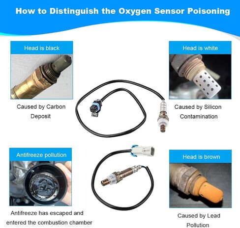 مستشعر O2 Oxygen JDMON 2PCS O2 في اتجاه المنبع والبديل لأسفل لشيفروليه HHR COBALT 2.2L 2.4L L4 2007 2008 2008 2010 2010 2011 متوافق مع 234-4668 ، 234-4066 ، 12569429 ، 12573005 ، 12568221 ، 12578576 in Saudi Arabia