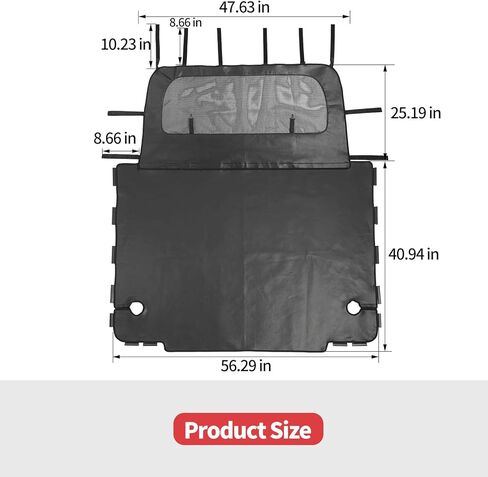 Jimen for TJ Tonneau Cover ، غطاء شحن Trunk متوافق مع Jeep Wrangler TJ 1997-2006 in Kuwait
