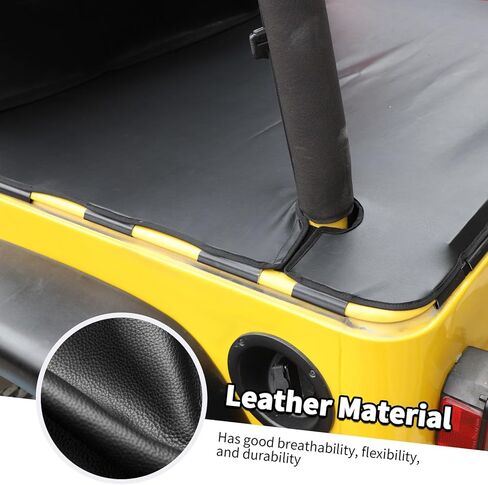 Jimen for TJ Tonneau Cover ، غطاء شحن Trunk متوافق مع Jeep Wrangler TJ 1997-2006 in Kuwait